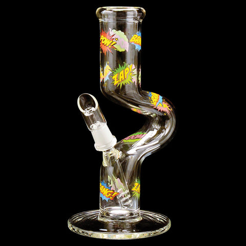 Red Eye Glass 8.5" Tall Comic Book Goose Neck Concentrate Tube
