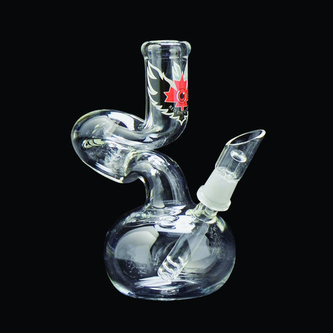 Red Eye Glass 6.5 Inch 1-Arm Loop D Loop Concentrate Tube