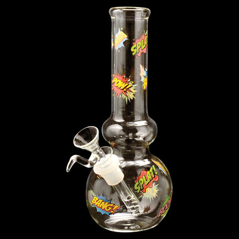 Red Eye Glass 8" Tall Clear Comic Book Baby Binger Tube