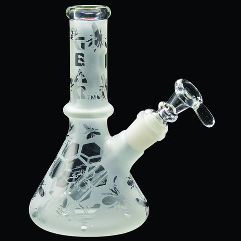 GEAR 7.5 Inch Tall Tube Frosted Bees Knees Beaker Tube