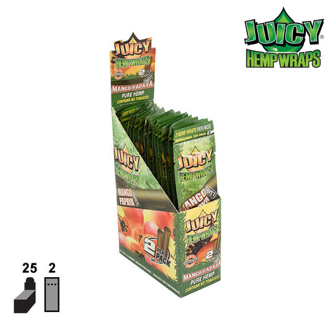 Juicy Jay's Hemp Wraps 2 x Mango n Papaya Twist