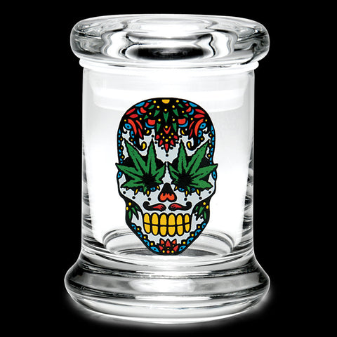 Pop-Top Jar Skull Small