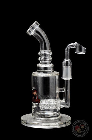 Cheech & Chong 7.5 Tall the Pope Concentrate Bubbler W/ Barrel Perc.
